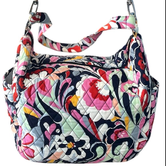 Retired Vera Bradley Mod Paisley Convertible Go Ahead Crossbody Bag Y2K Dopamine - Picture 3 of 14